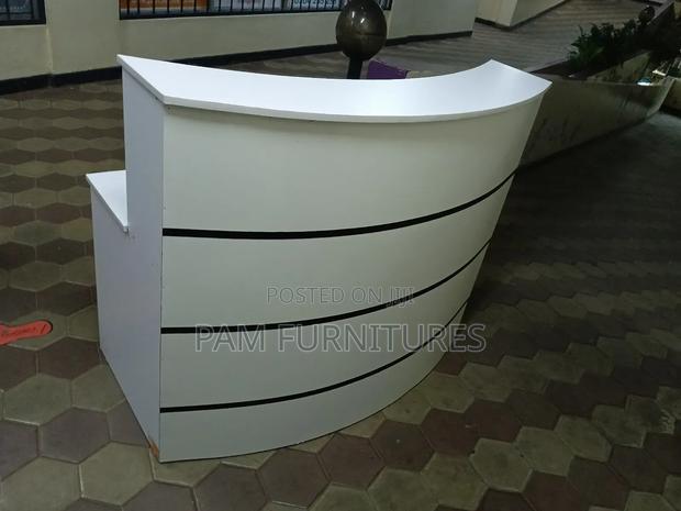 Modern Curved Reception Desk - main view