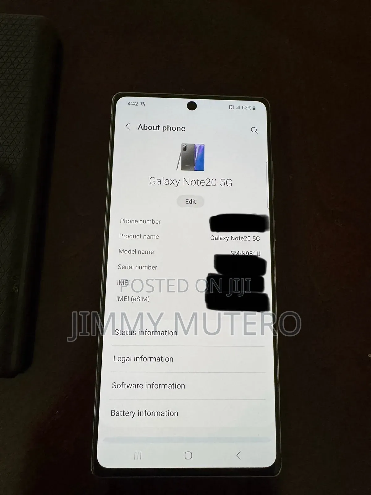 Samsung Galaxy Note 20 5G 256 GB Gray