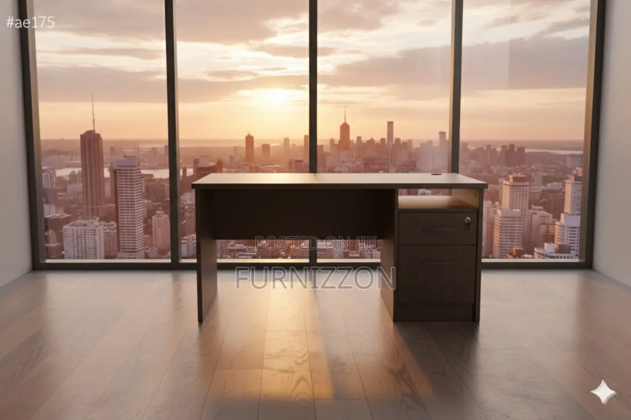 Modern Office Desk 1.2m With Storage Unit
