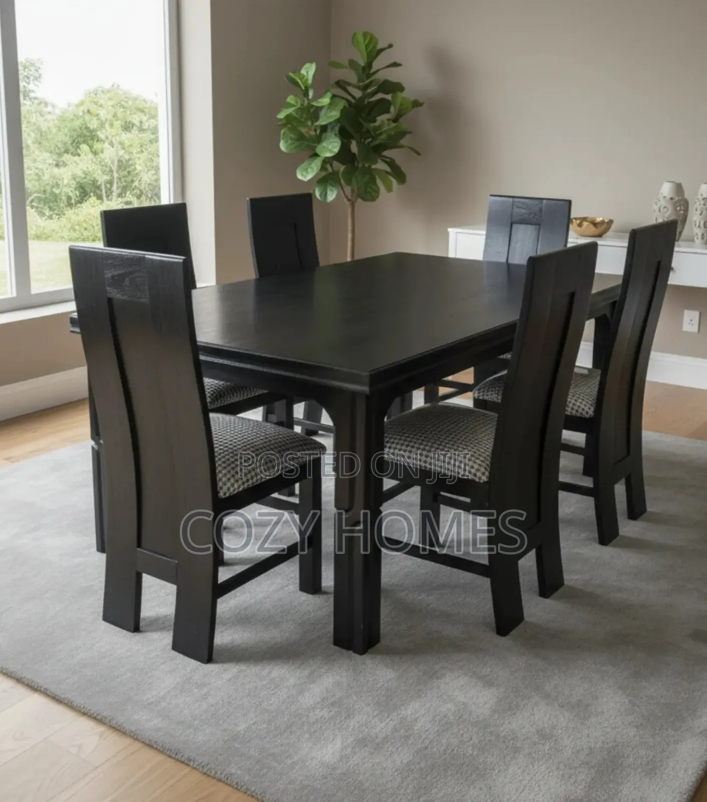 Dining Set Masterful 6 Seater Dining Set