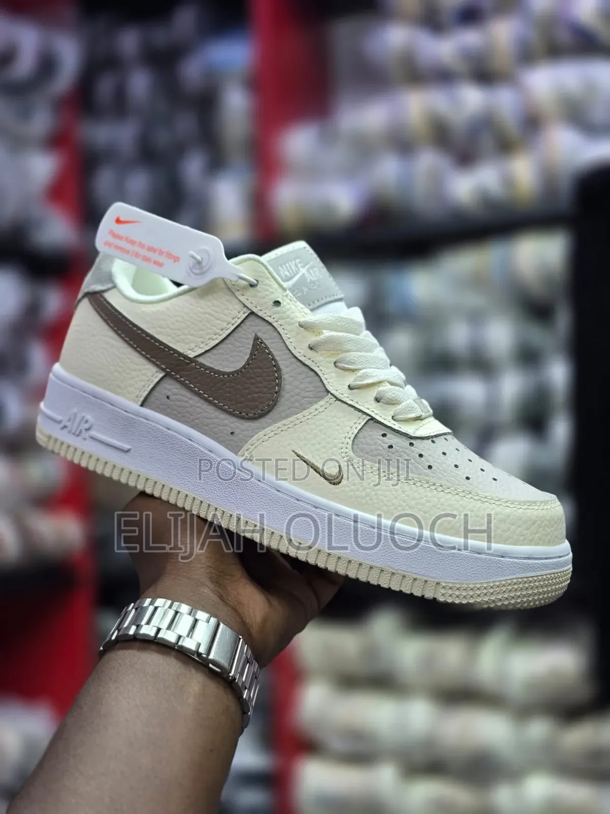 Nike Air Force 1 "Light Orewood Brown Ironstone" Sneaker.