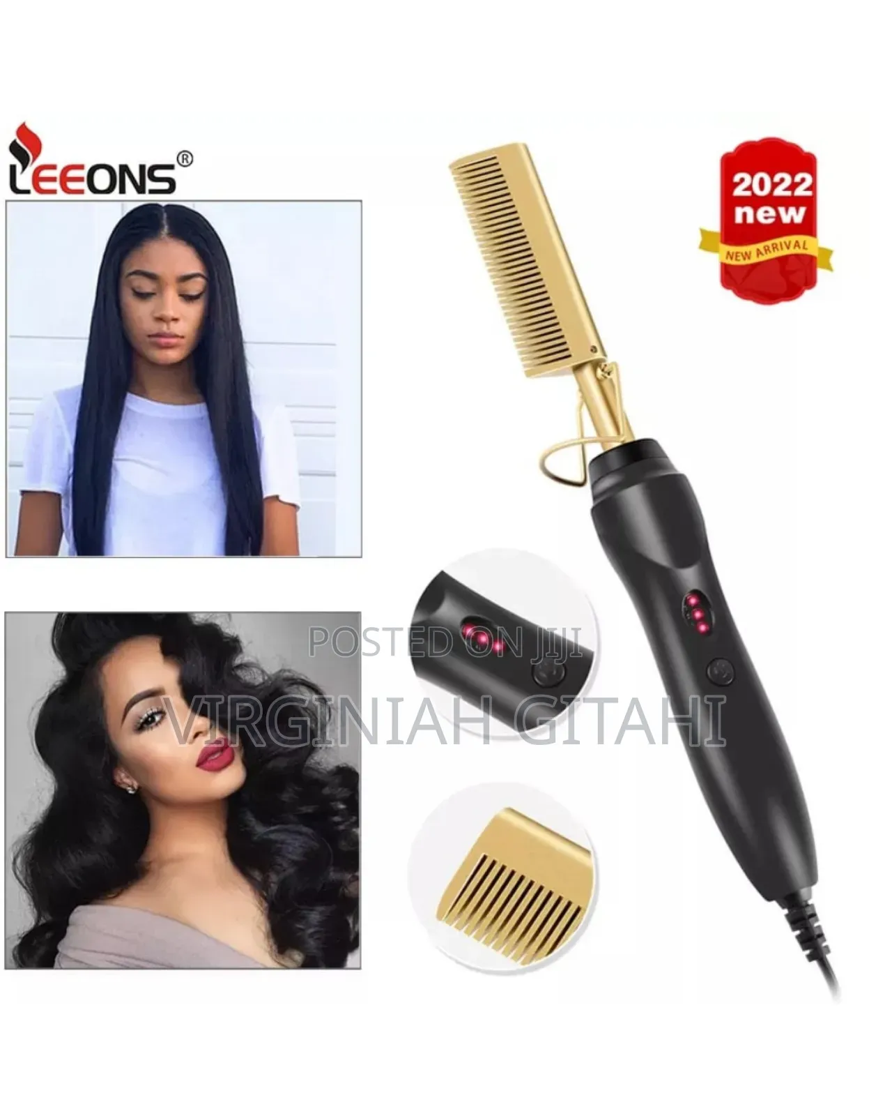 Electric Hot Comb , Heat Adjustable