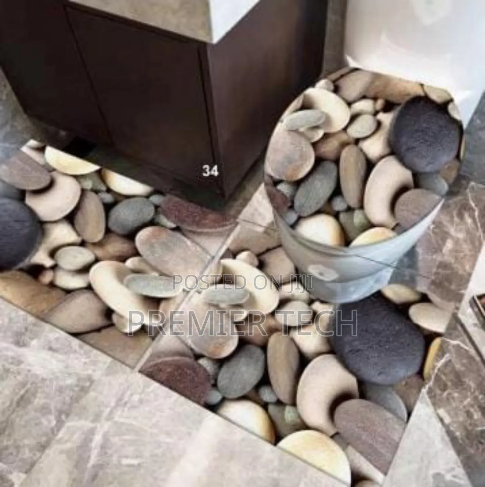 High Quality Heavy Grip Rubber Underside Floor 3pcs Set 3d Toilet Mat