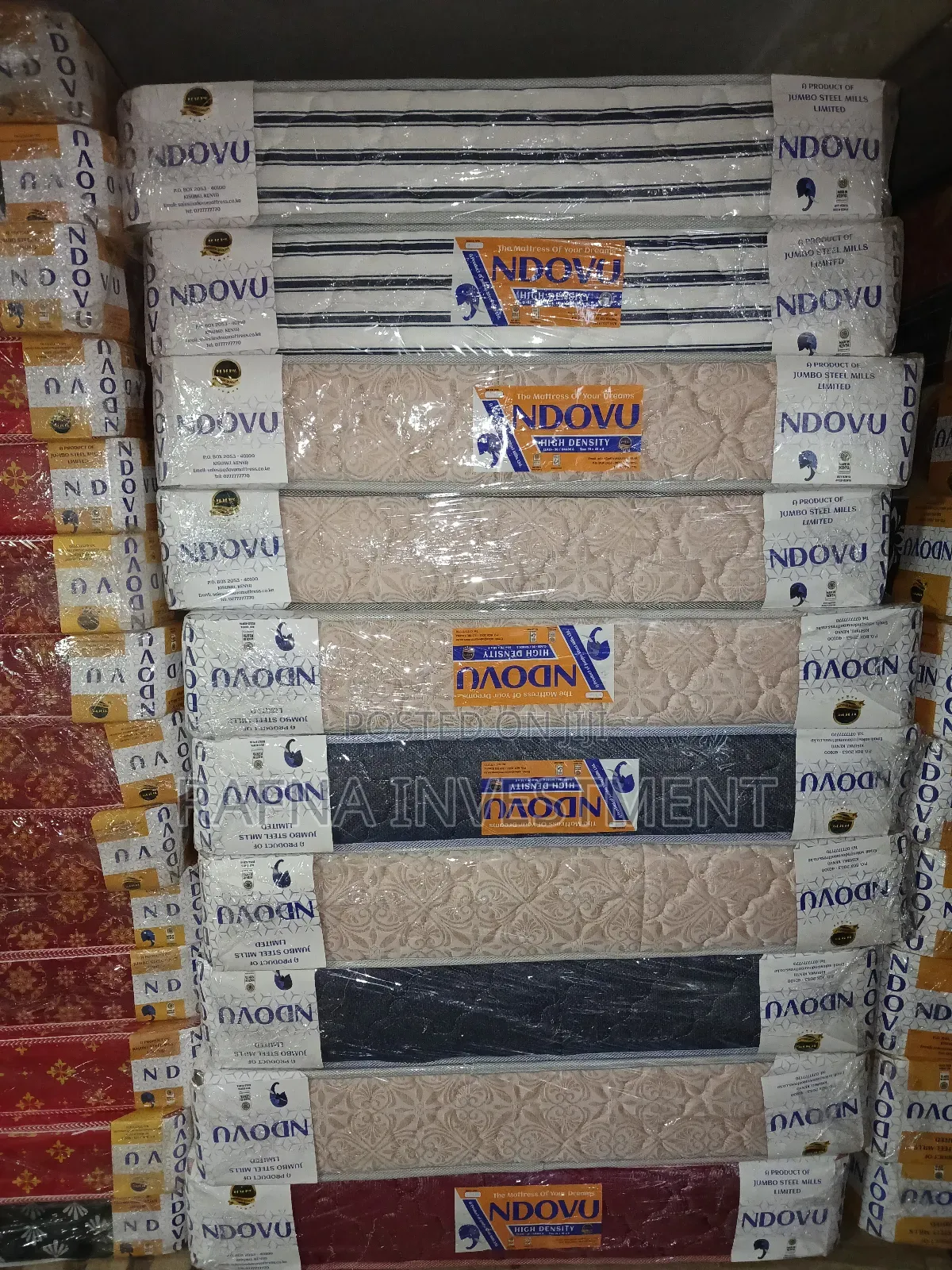 High Density Quilted Mattress 4×6×8