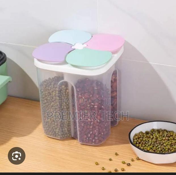4 Partition Cereal Container