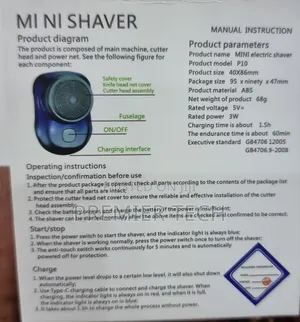 Rechargeable Pocket Mini Shaver Grinder