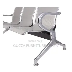 3-link Metallic Reception Waiting Bench