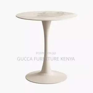 White Round Marble Eames Dining Table