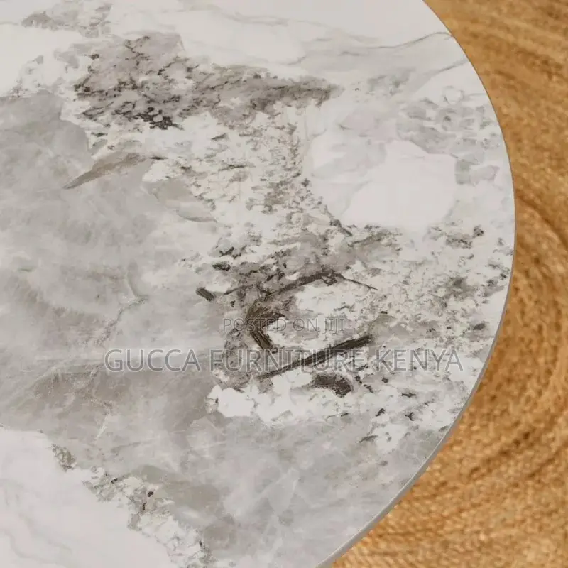 White Round Marble Eames Dining Table