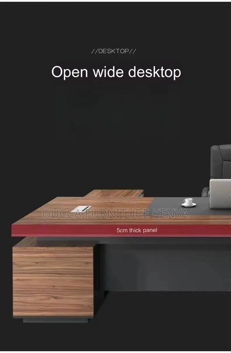 1800mm Executive L-shaped Desk With Extension