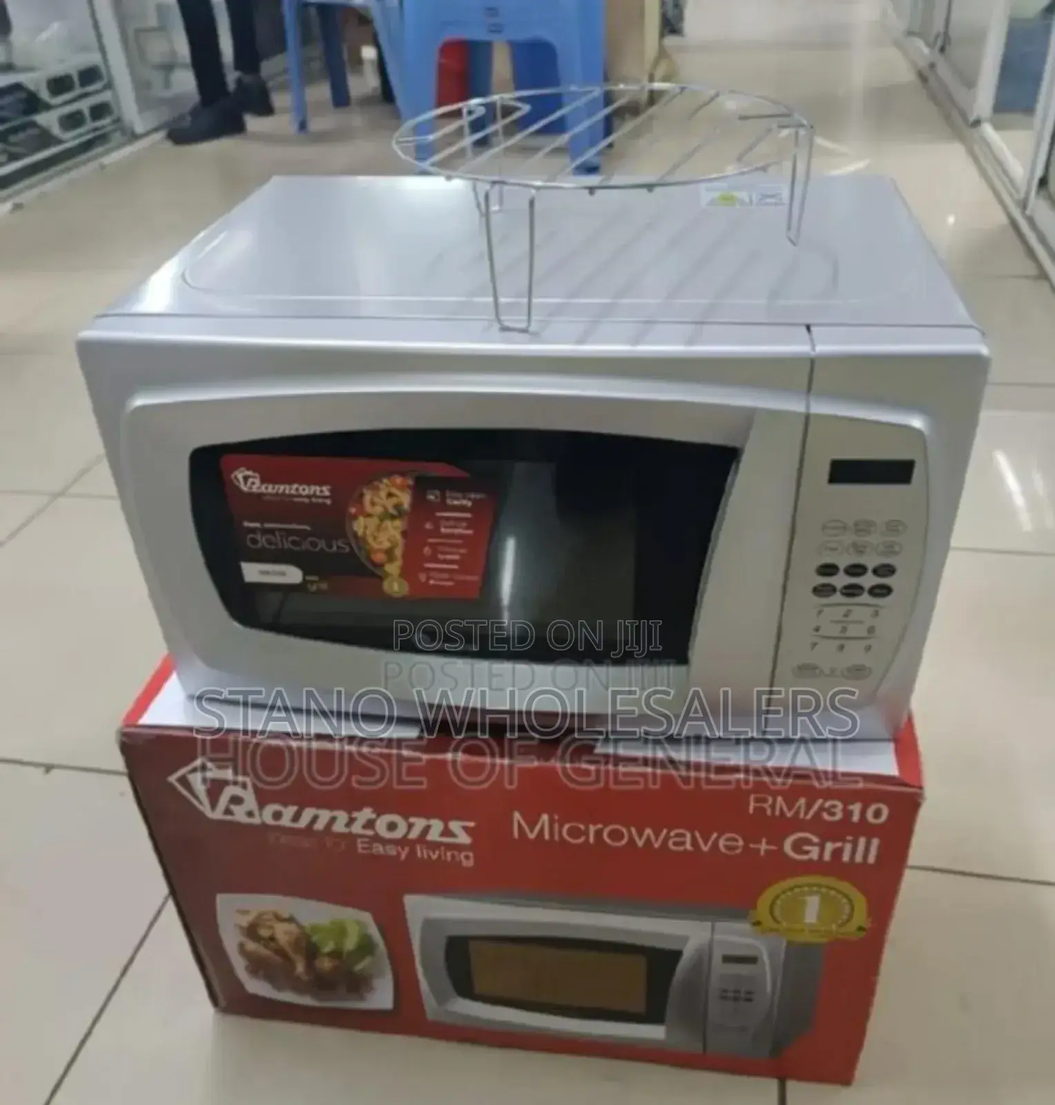 Colour White. One Door Ramtons 20l Digital Microwaves.