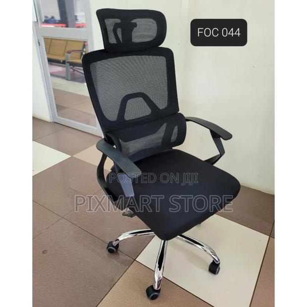 Orthopedic Mesh Office Chair – High Back, Adjustable Headrest Lumbar - main view