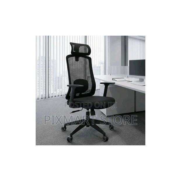 Ergonomic High Back Mesh Office Chair With Headrest Lumbar Support - thumbnail 2