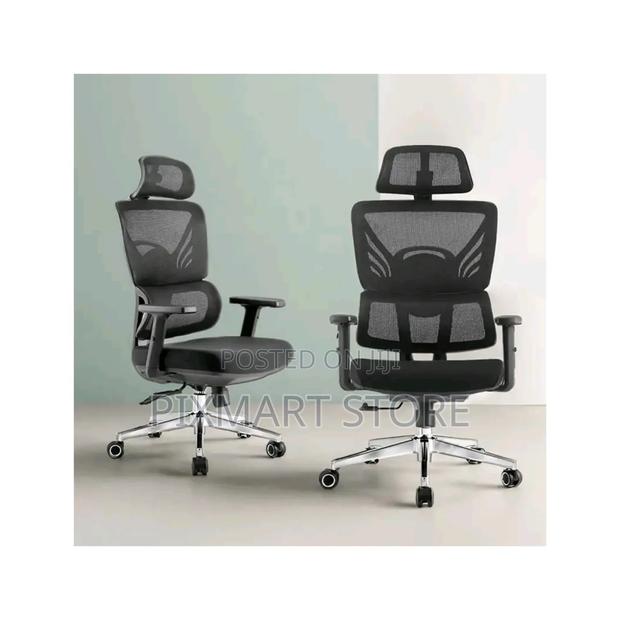 Orthopedic High Back Mesh Office Chair With Headrest Lumbar Support - main view