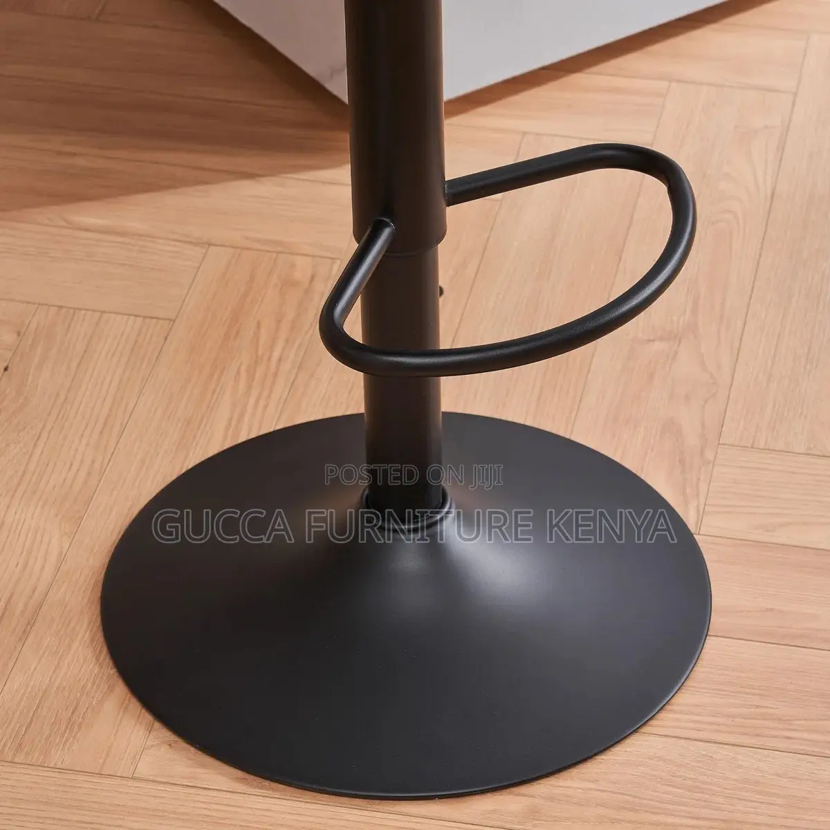 Leather Height Adjustable Counter Bar Stool