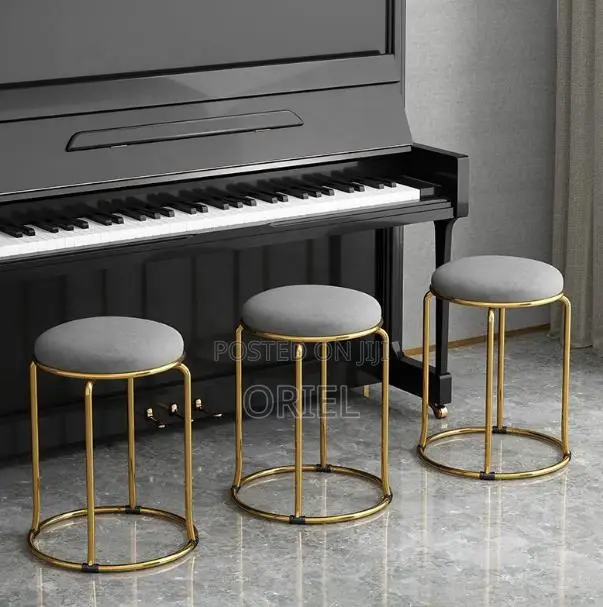 Barstool : Ottoman Round Modern Barstool