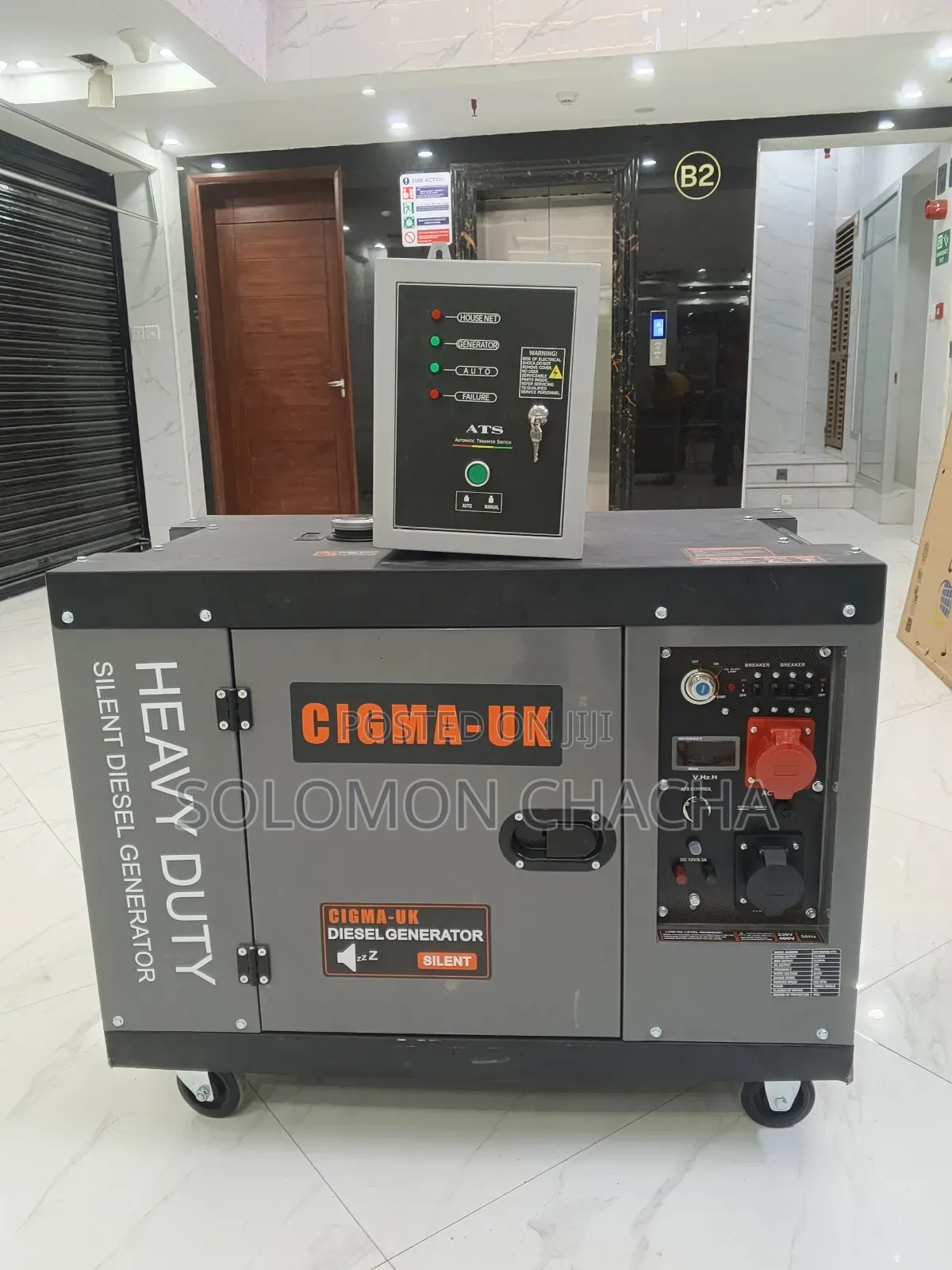 Cigma Uk 15kva Diesel Silent 🔕 Generator Dual Phase