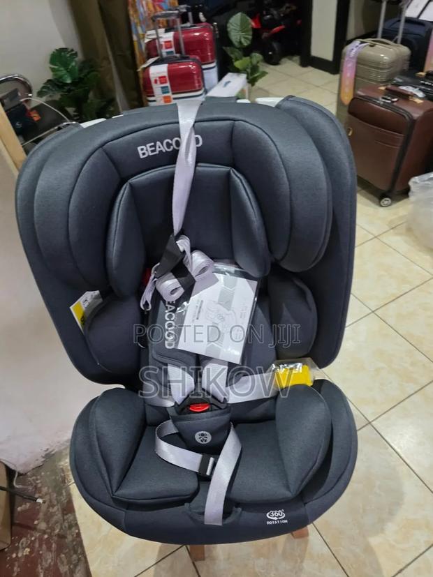 Beacood Child Safety Car Seat – Dark Grey - main view