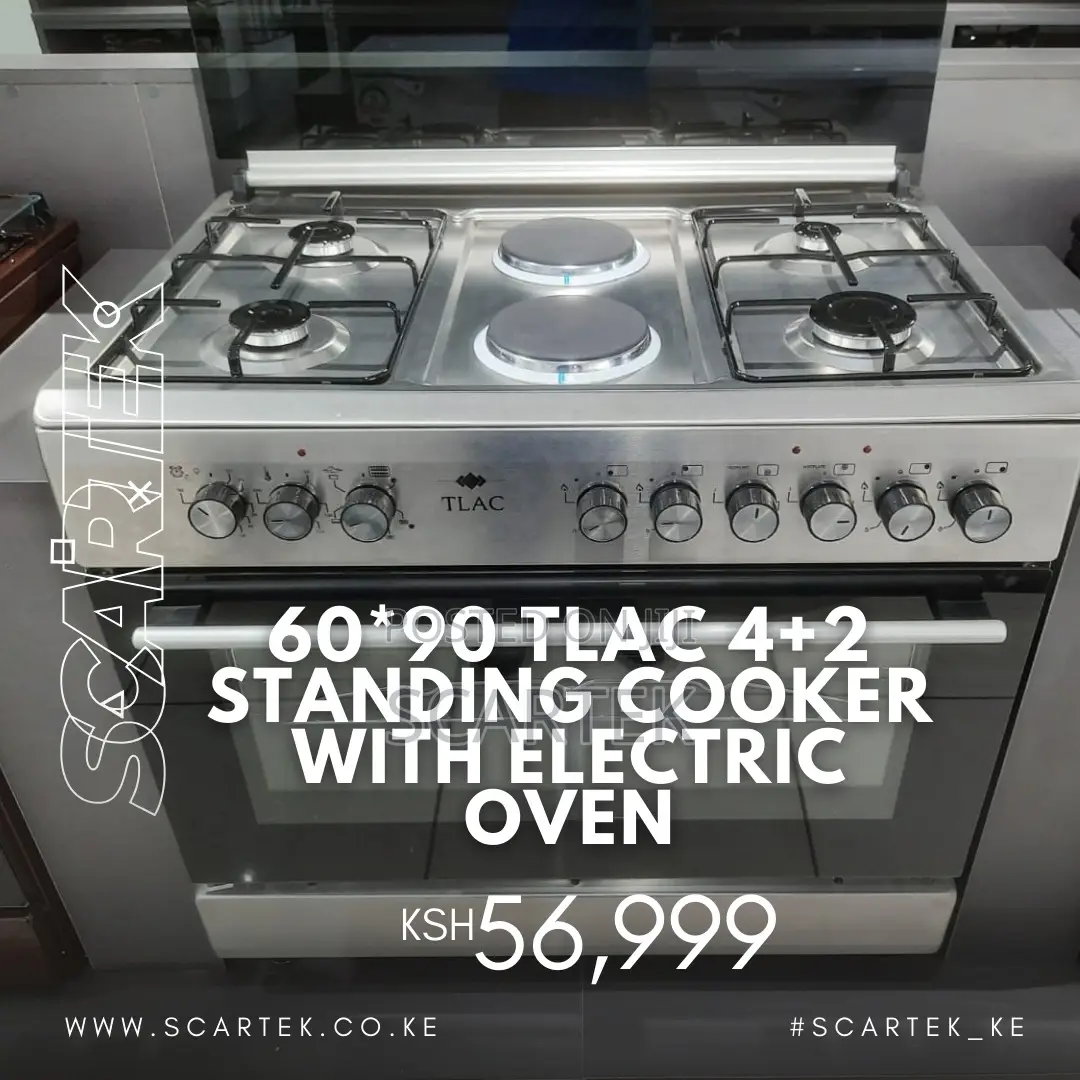 60*90 Tlac 4+2 Standing Cooker With Electric Oven