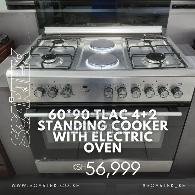60*90 Tlac 4+2 Standing Cooker With Electric Oven