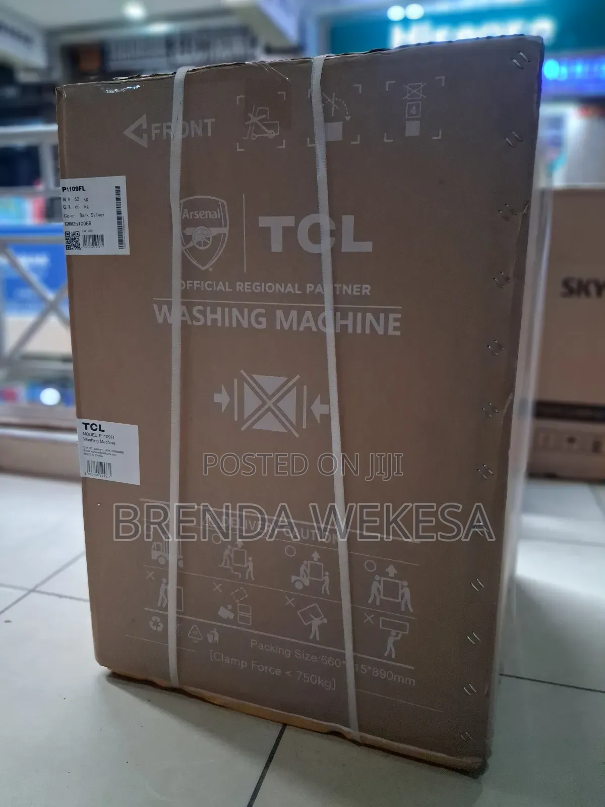 TCL- P1109fl
9kg Front Load Washing Machine | Wash Spin
