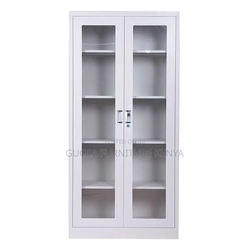 2-door Full Glass Office Filling Cabinet