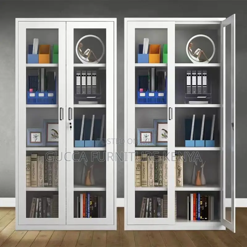 2-door Full Glass Office Filling Cabinet