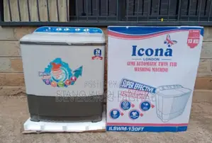 Double Tap Wash Icona 13kgs Washing Machine. 14months Warranty