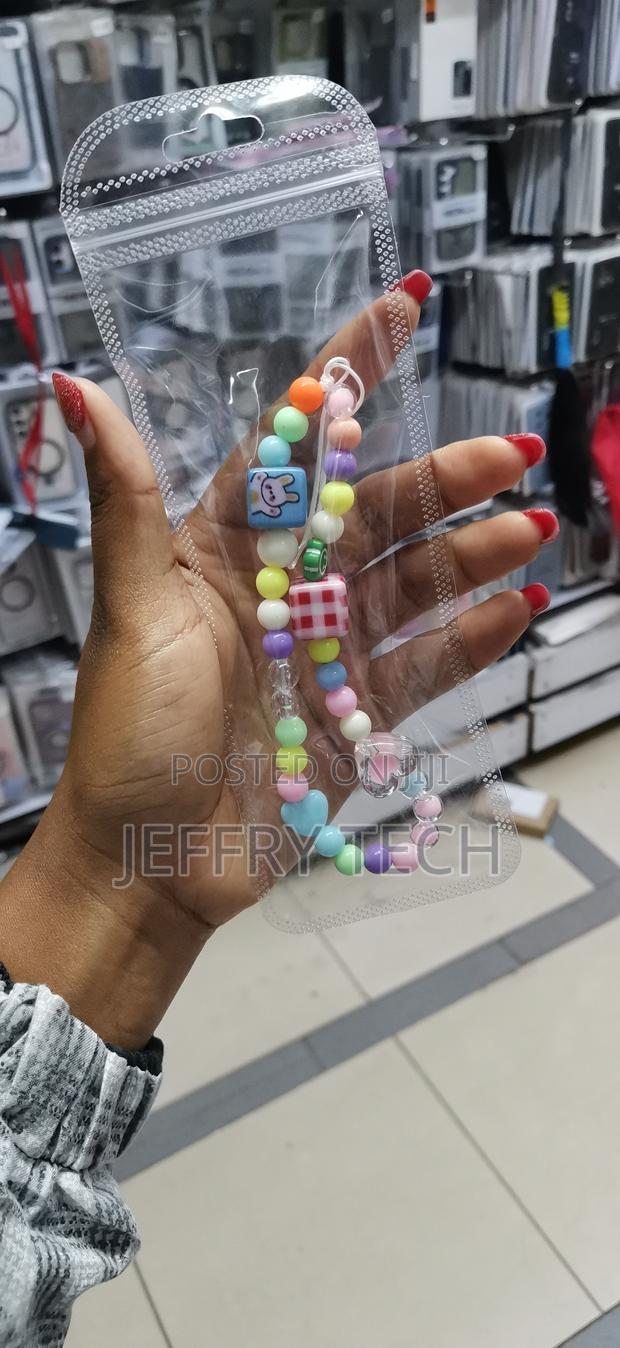 Cube Phone Chain Strap Pearl Mobile Phone Charms - thumbnail 3