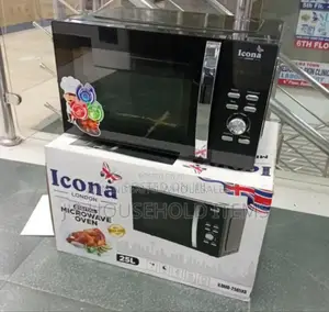 Colour Black Icona Manual Microwaves