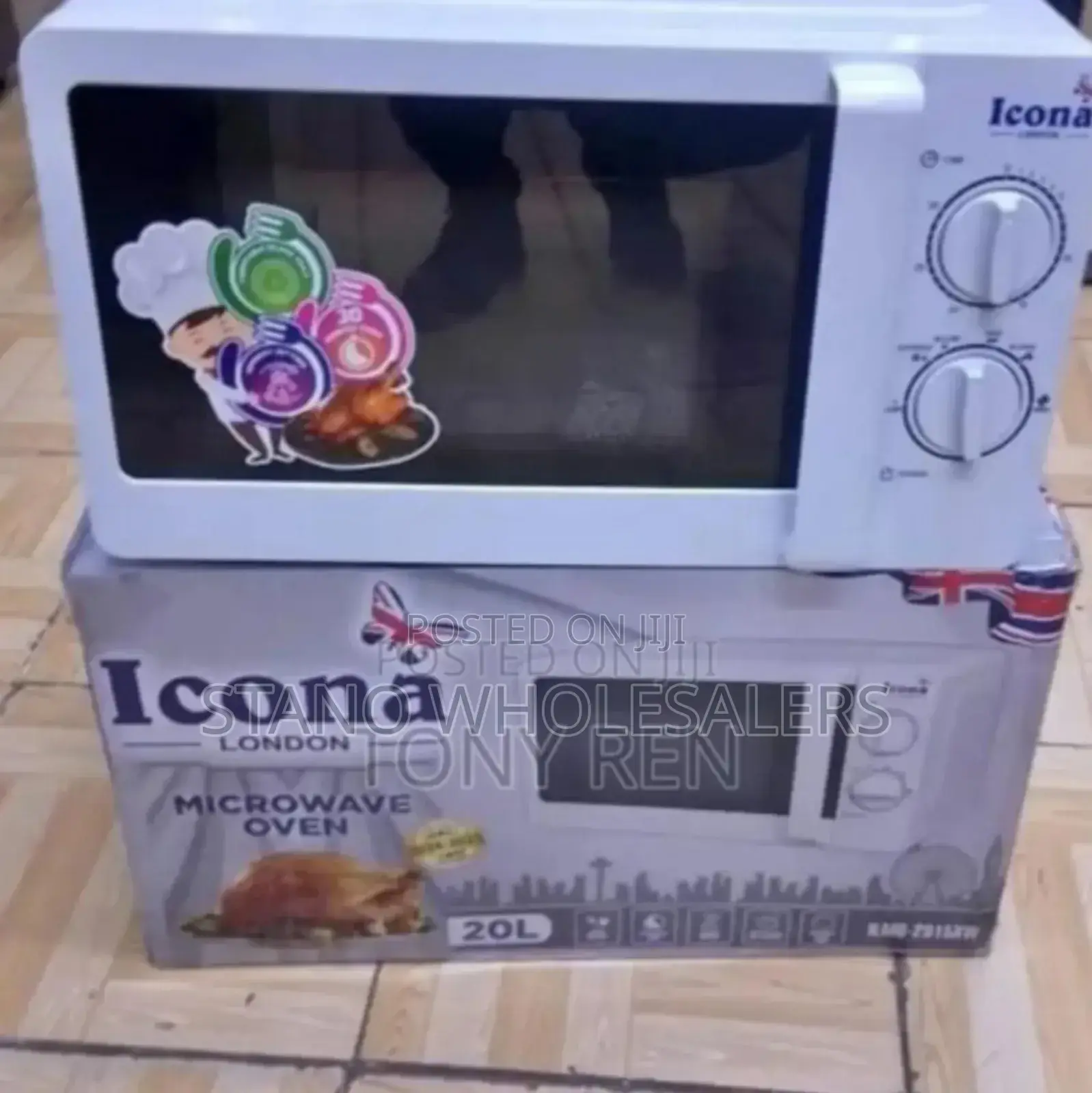 Colour White Icona Manual Microwaves