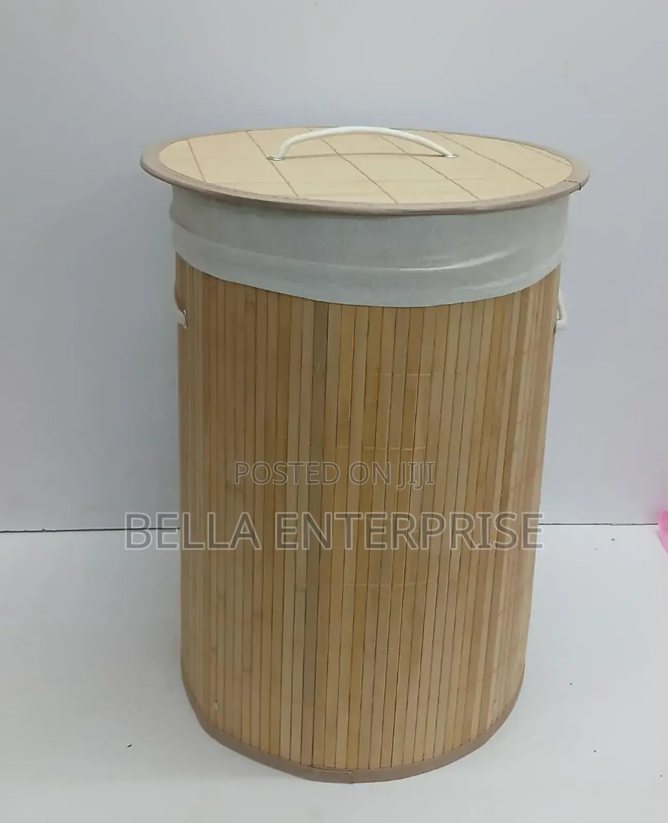 * Foldable Large Capacity Wooden Laundry Basket