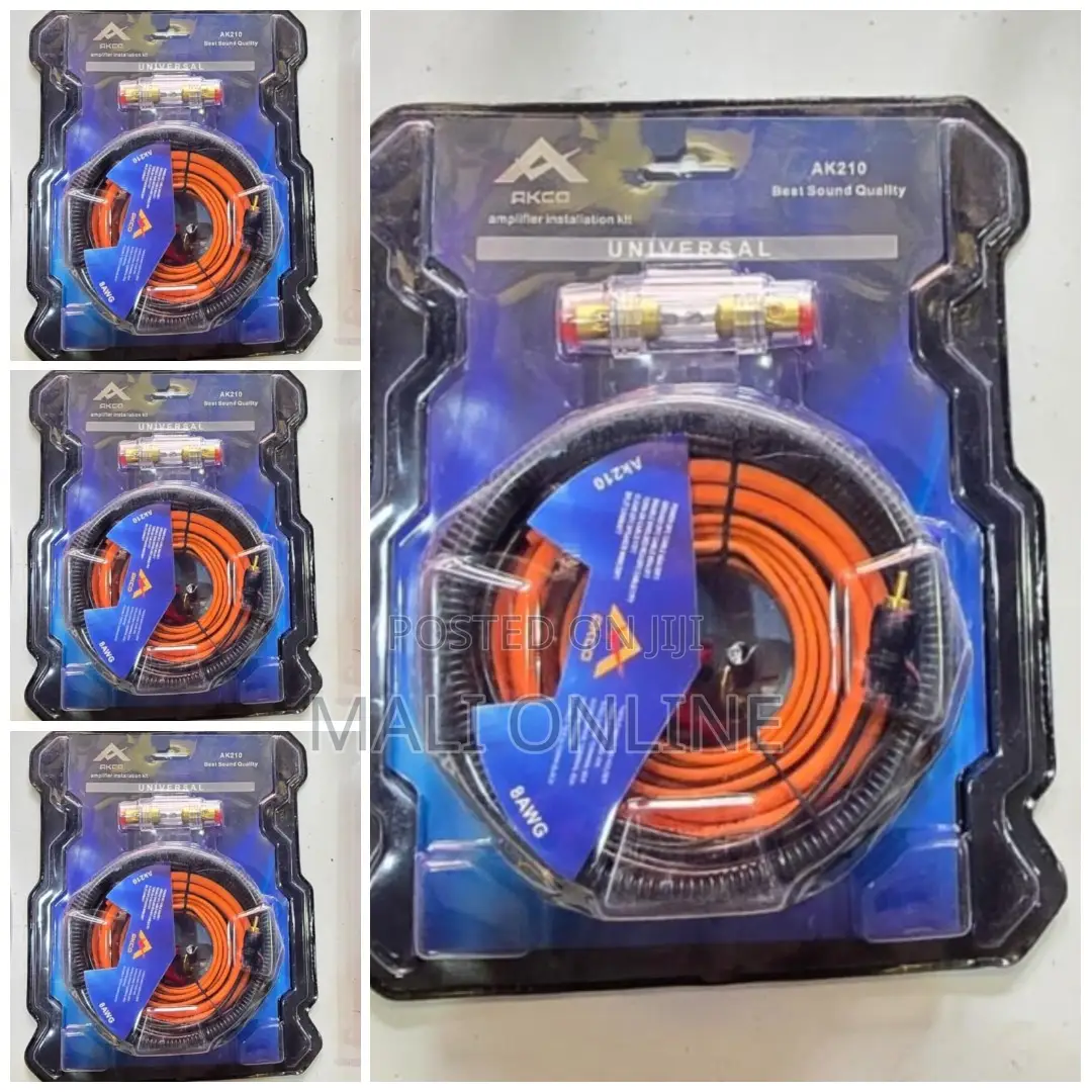 Akco Ak210 8awg Car Amplifier Installation Wiring Kit With Fuse Holder