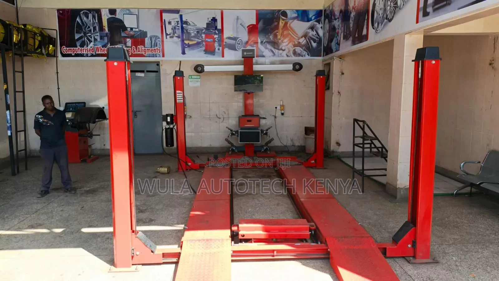 Heavy Duty High Quality Vehicle Four Post Lift 4tn Sunshine Italy
