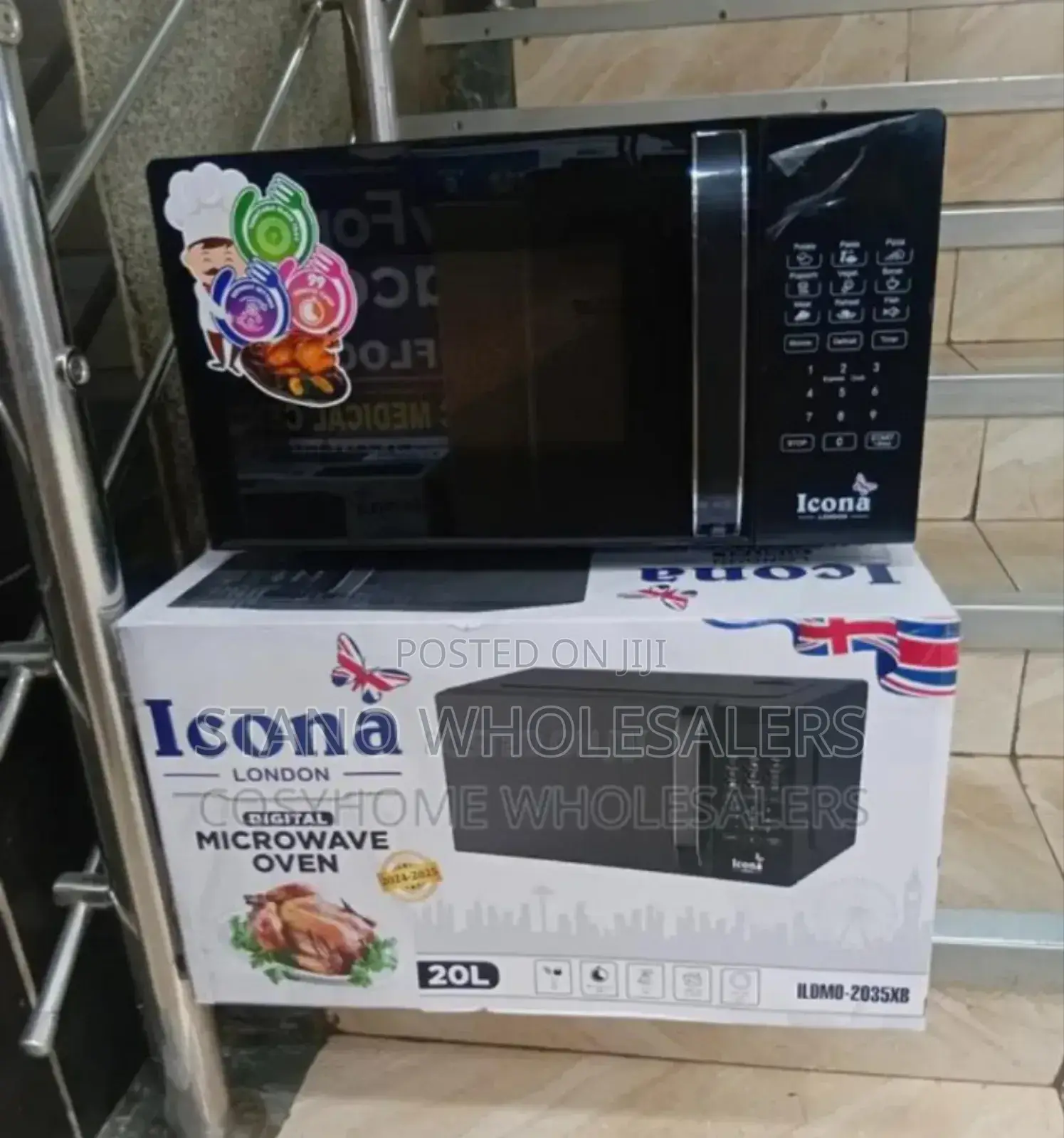 Colour Black-Icona Digital Microwaves