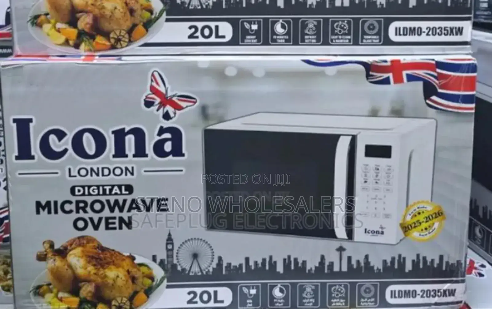 Colour White -Icona Digital Microwaves