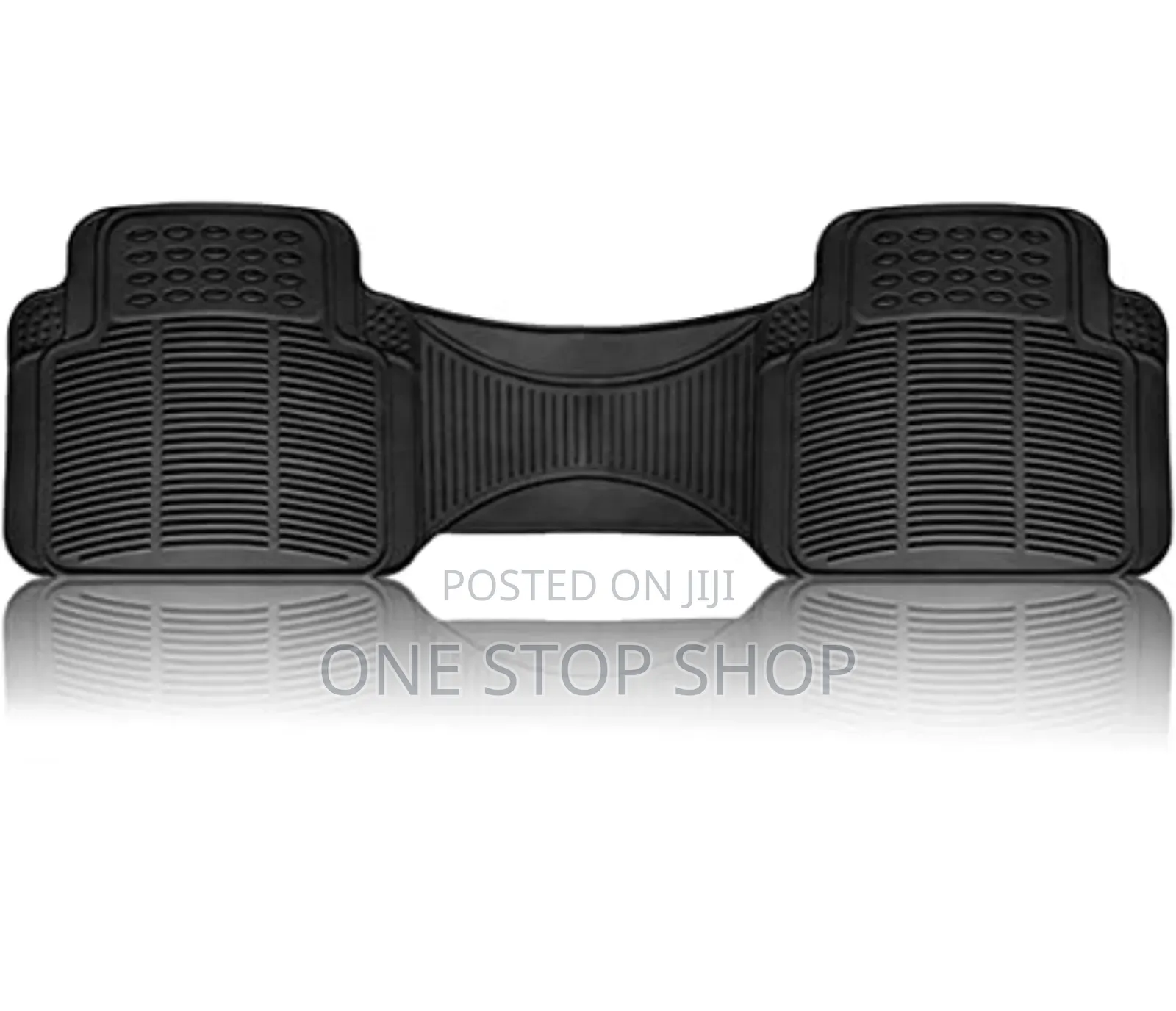 1pc Black Zone Tech All Weather Rubber Conjoined Mat