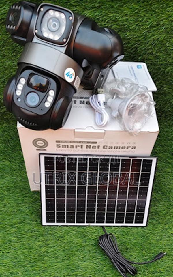 V380 Smart Solar Triple Lens Camera With Night Vision - main view