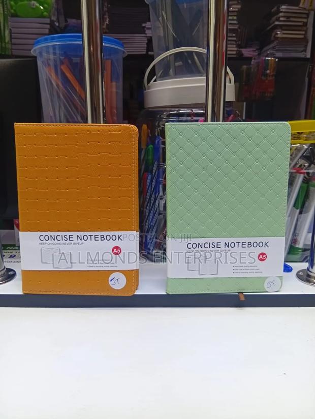 A5 Concise Notebook With Soft Leather Cover - thumbnail 3