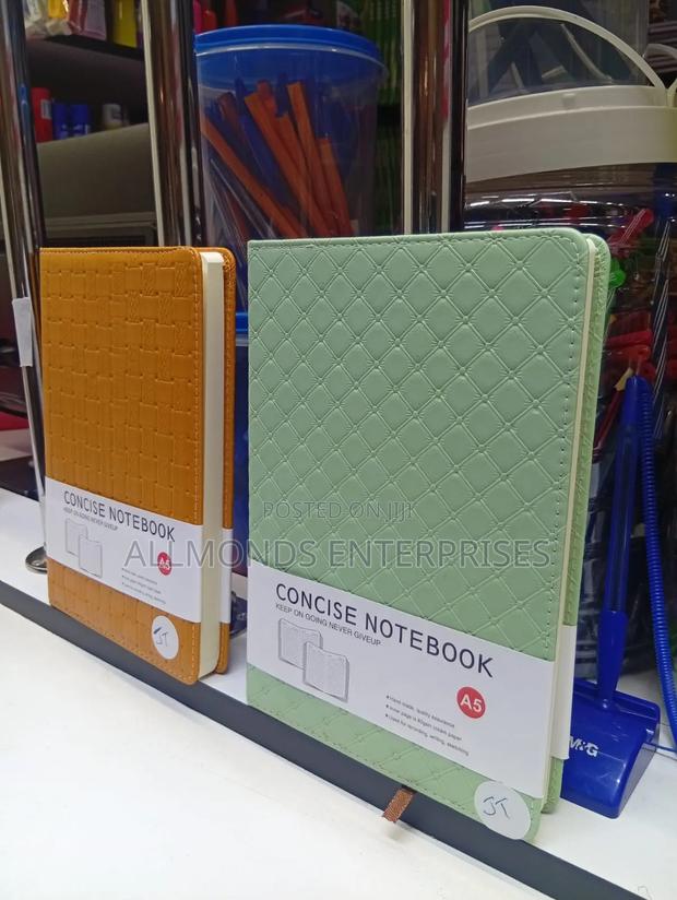 A5 Concise Notebook With Soft Leather Cover - thumbnail 2