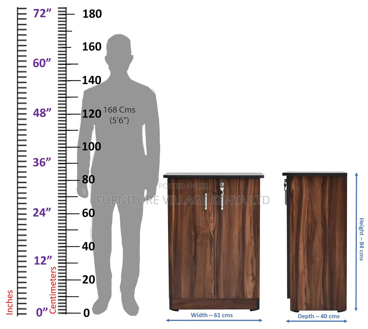 Executive 2-door Wooden Cabinet
