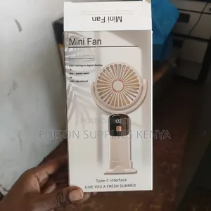 Hand Fans Led Digital Handheld Fan Rechargeable Handfan Makeup
