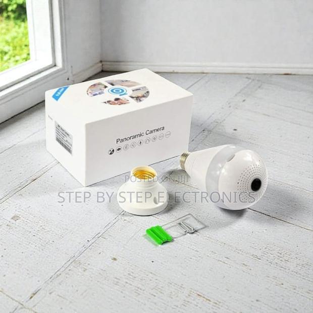 Panoramic Wifi Bulb Camera 1080p Full Hd With Video Playback Support
