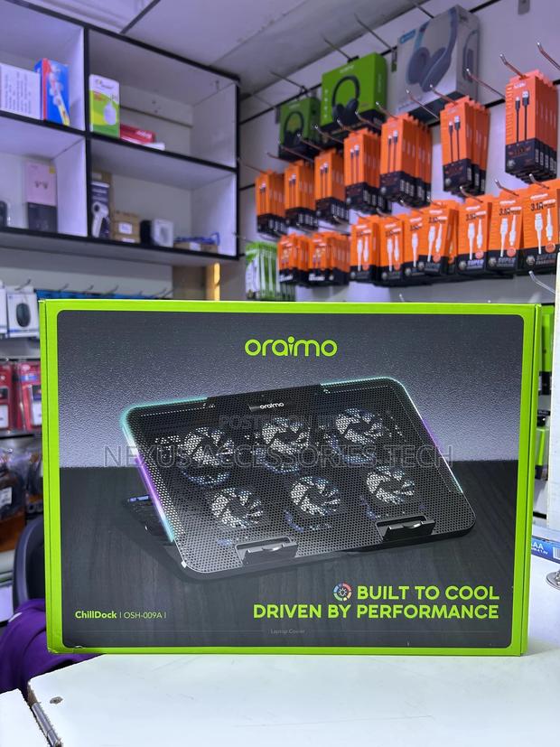 Oraimo Chill Dock Ohs-009a – Laptop Cooling Fan, Silent Powerful - thumbnail 3