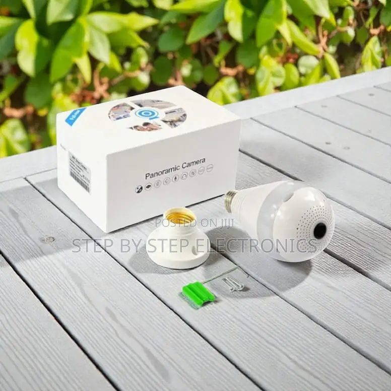 Office Security Wifi Bulb Camera 1080p With Alarm Detection
