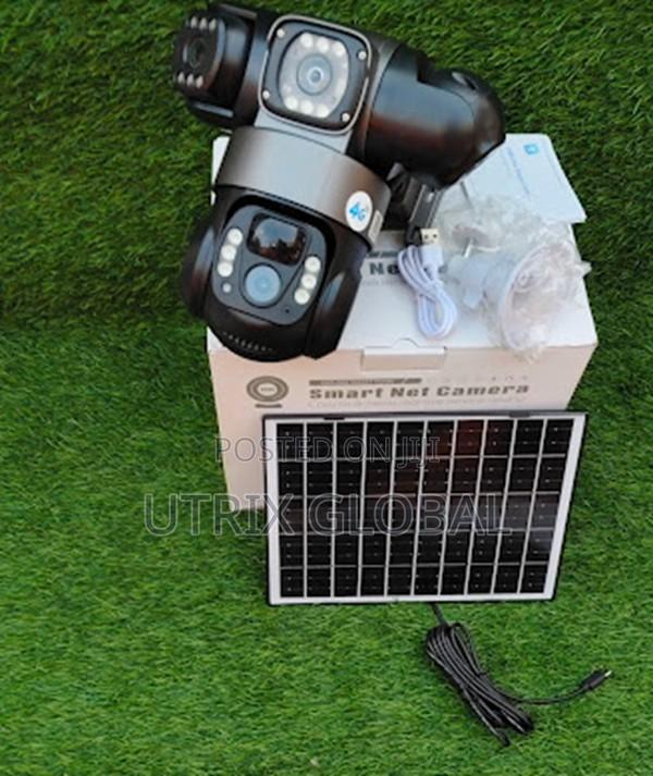 All In One V380 Triple Lens Solar 4g Cctv Camera