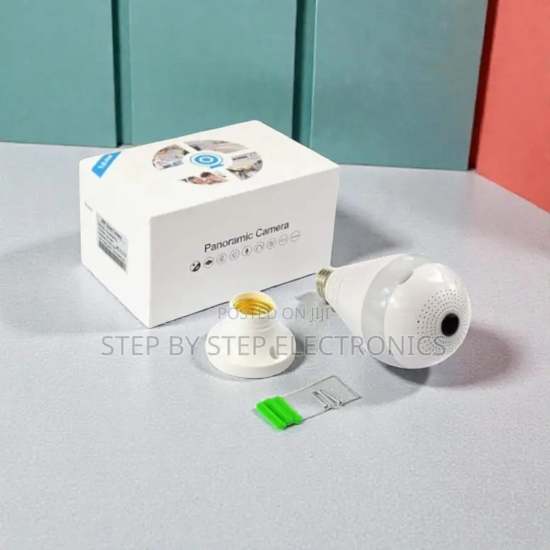 Office Security Wifi Bulb Camera 1080p With Colored Night Vision