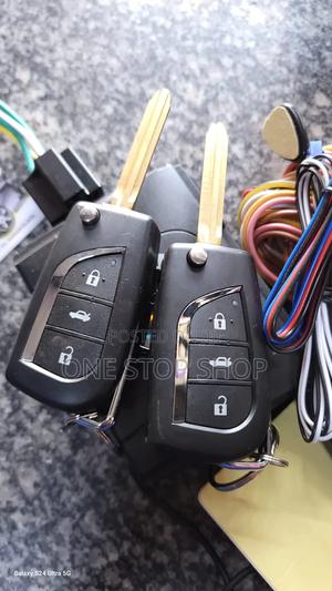 Alarm System With Flip Key Remote Button (No Cut Out)