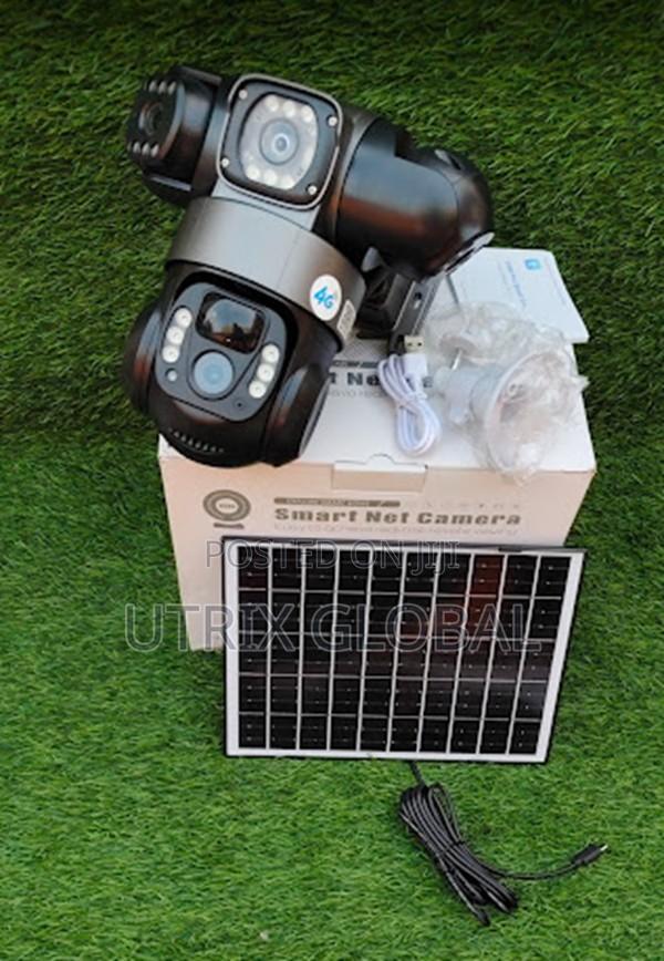 V380 Triple Lens Solar Camera For Home And Business