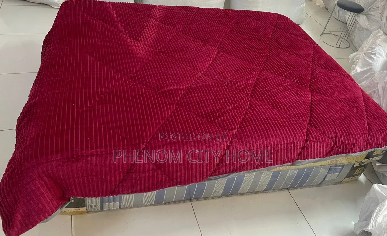Maroon Soft Single Velvet Duvet